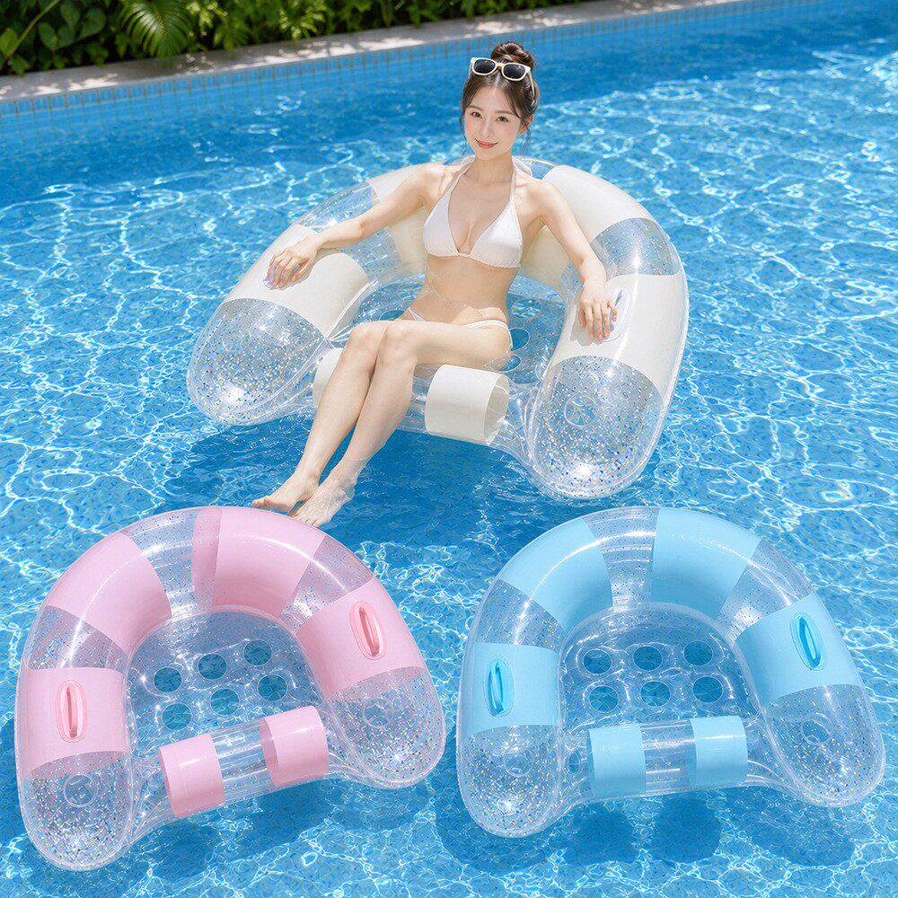 Pool Lounger Inflatable - Opblaasbare zwemband voor volwassenen, waterhangmat, zwemstoel,