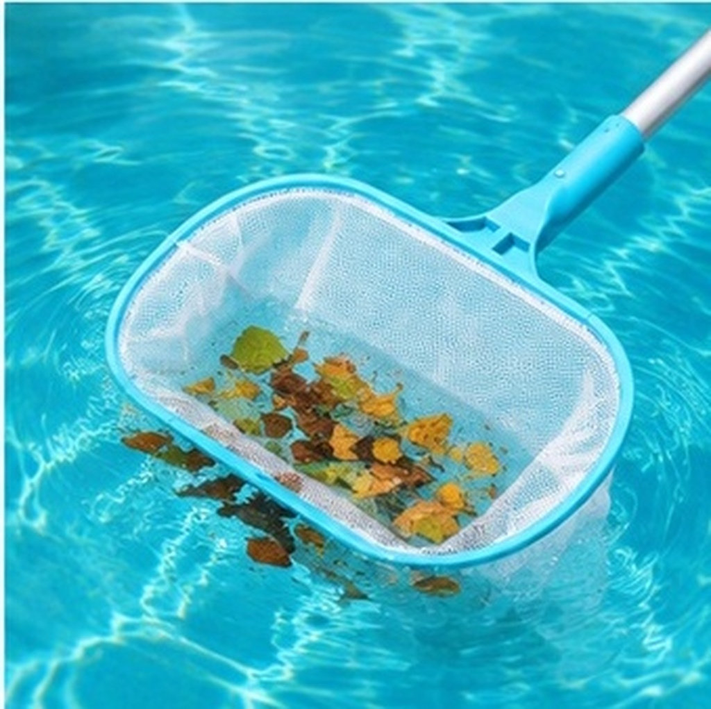 Pool Skimmer Net - Zwembadreinigingsnet, draagbaar scheppnet, hoogwaardig plastic nylon