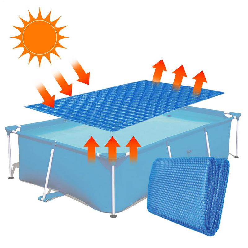 Pool Cover Waterproof - Zonne-zwembadafdekking Preventie van vervuiling Bubble Zonnehoes