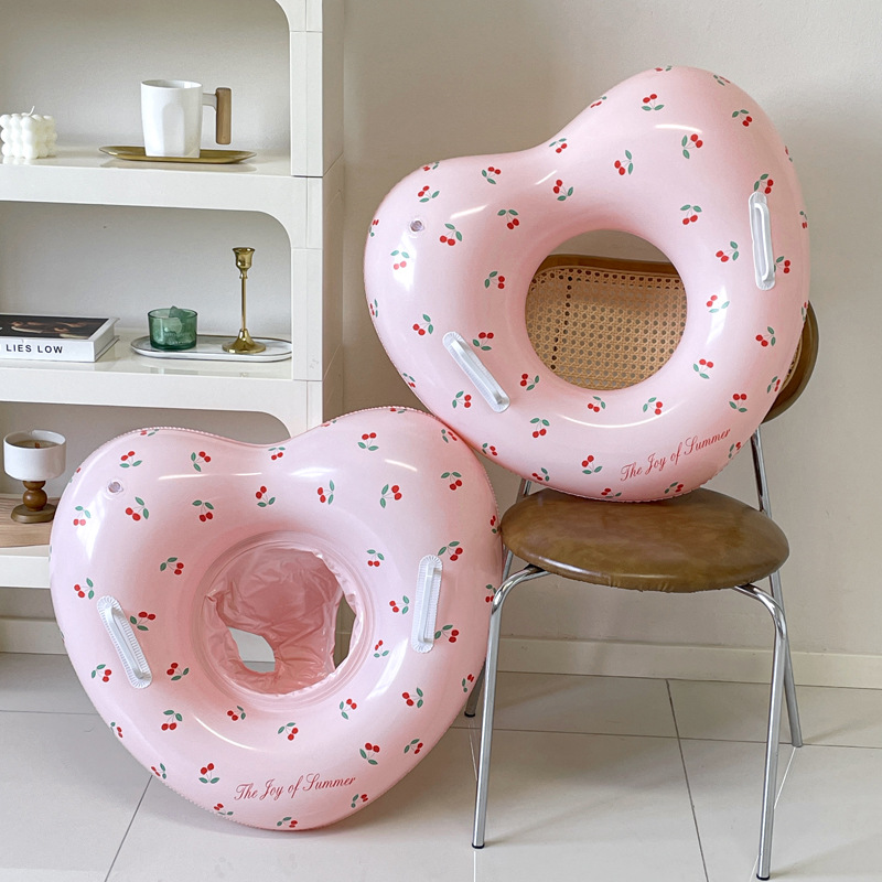 Pool Float Ring Inflatable - 1 stuks Cherry Swim Ring Opblaasbare
