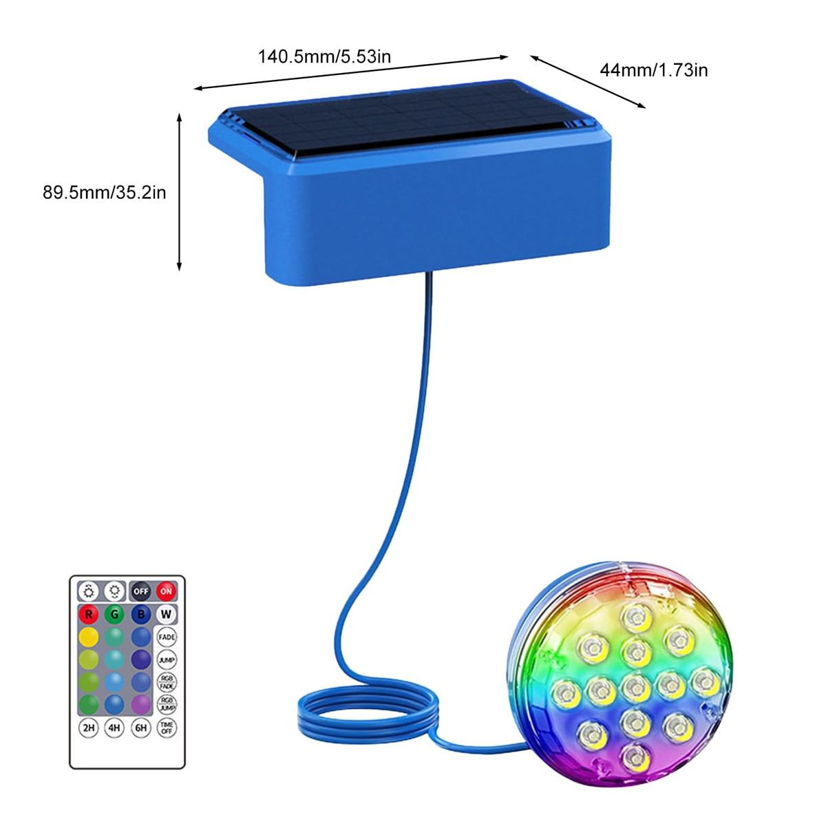 Onderwater-zonnezwembadverlich - Pool Light Solar Rechargeable recensie en prijs
