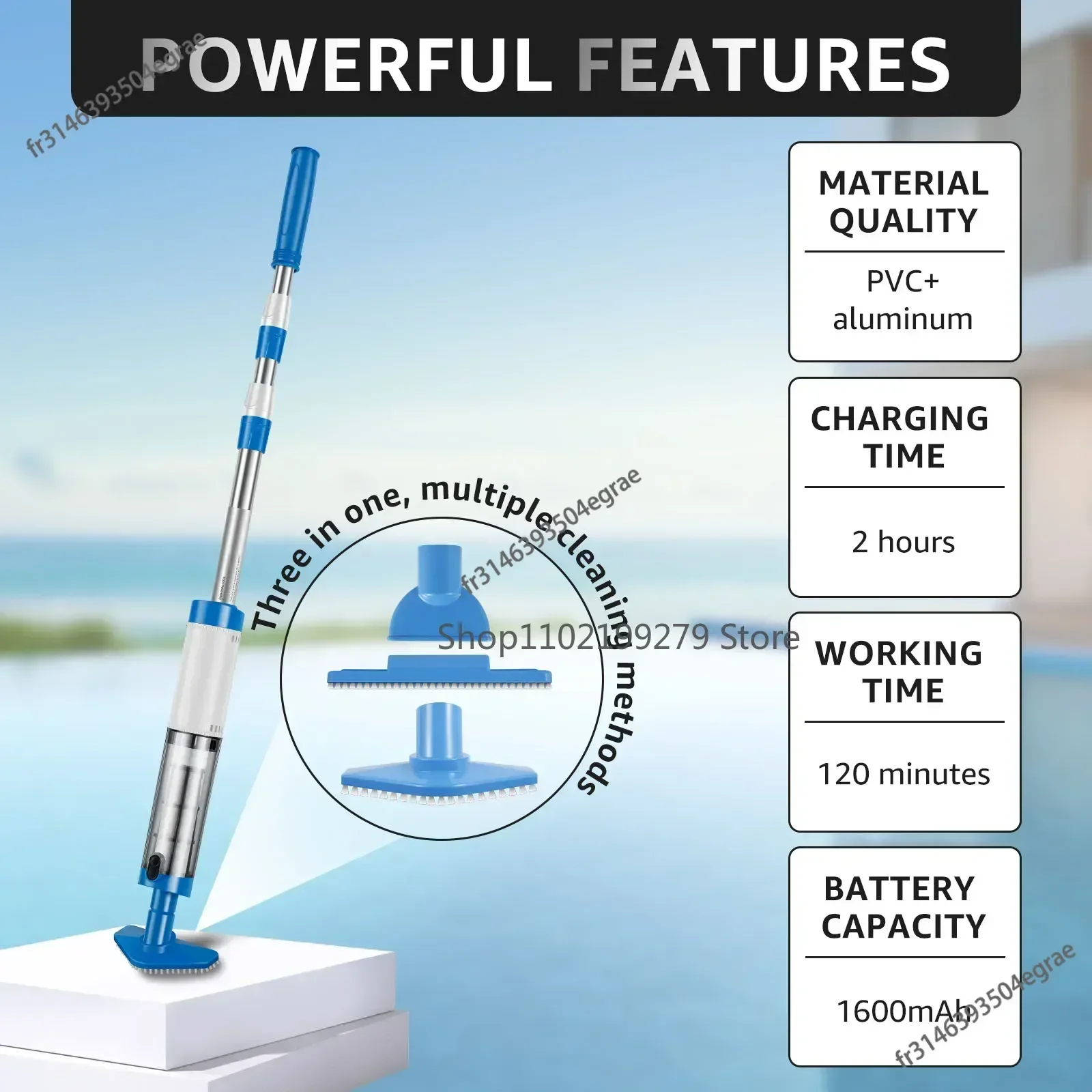 Oplaadbare draagbare handstofz - Pool Vacuum Manual recensie en prijs