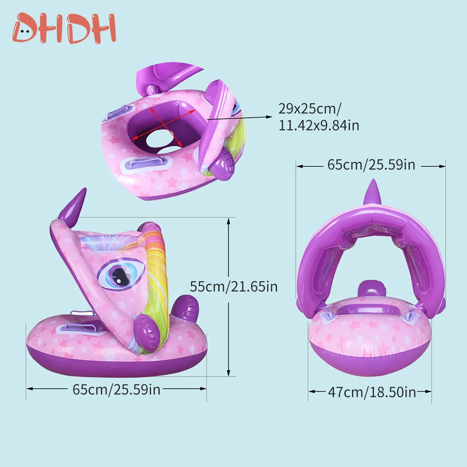 Babyzwemband met zonnescherm – - Pool Float Ring Inflatable recensie en prijs