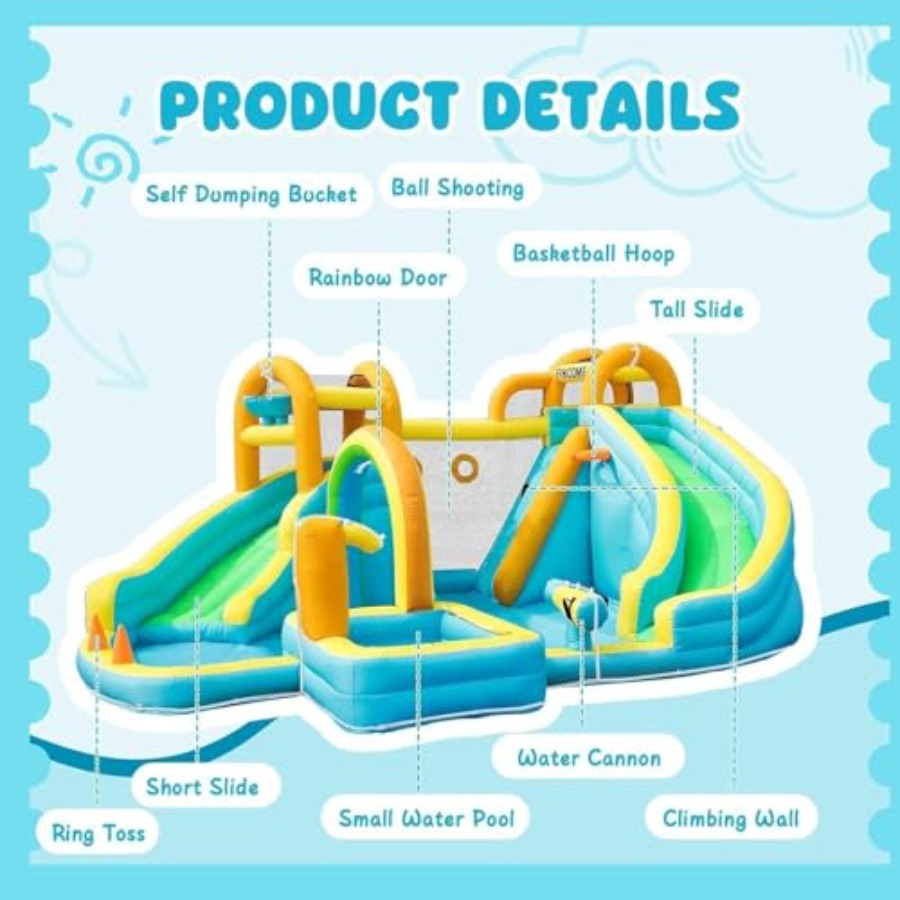 Opblaasbaar waterglijbaanpark  - Water Slide Inflatable recensie en prijs