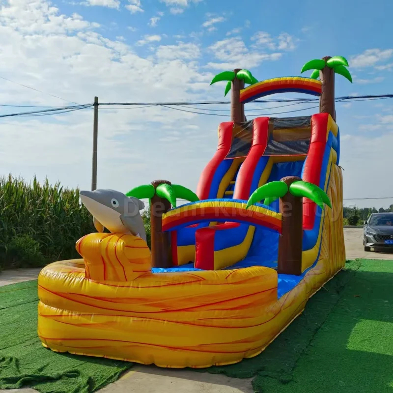 Reuze tropische dolfijn thema  - Water Slide Inflatable recensie en prijs