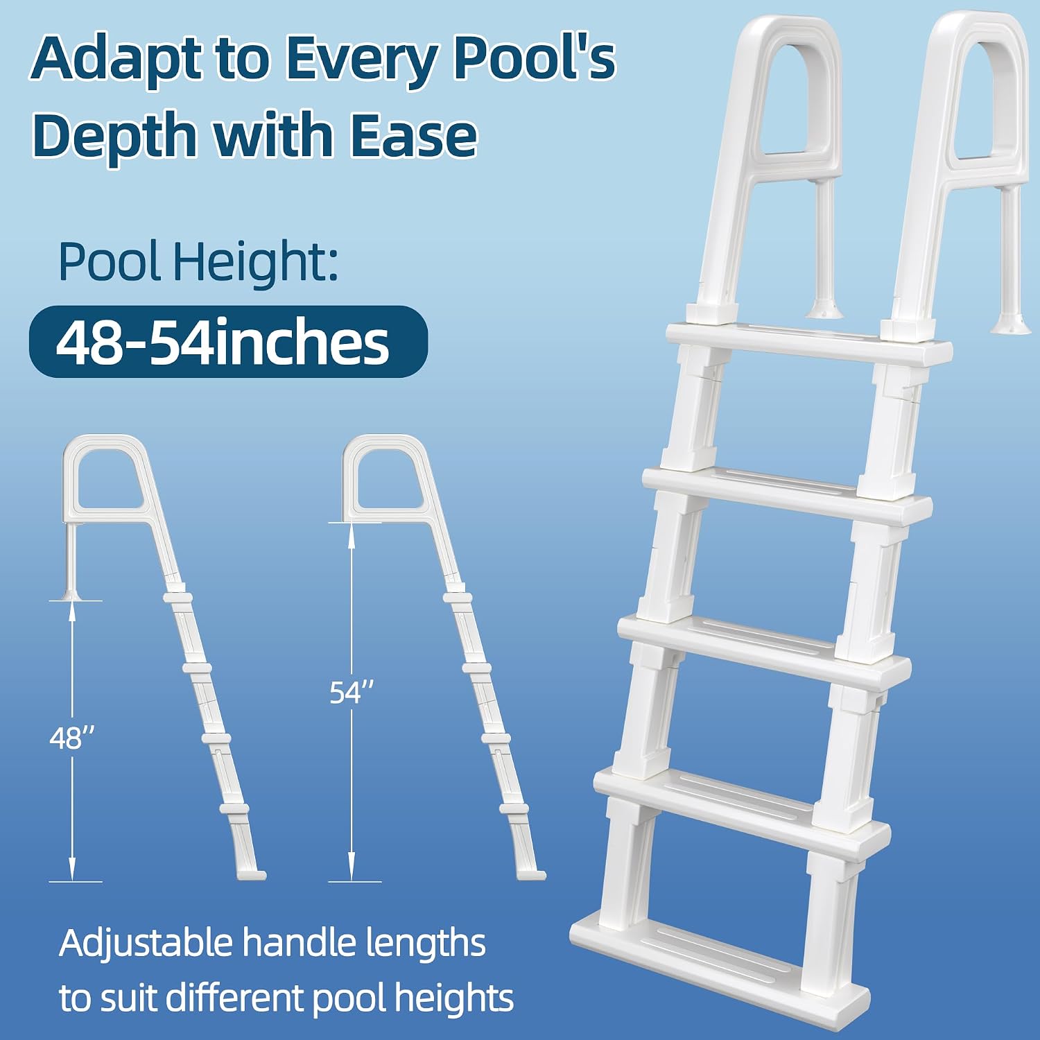 Zwembadtrap, 5-traps zwembadtr - Pool Ladder Above Ground recensie en prijs