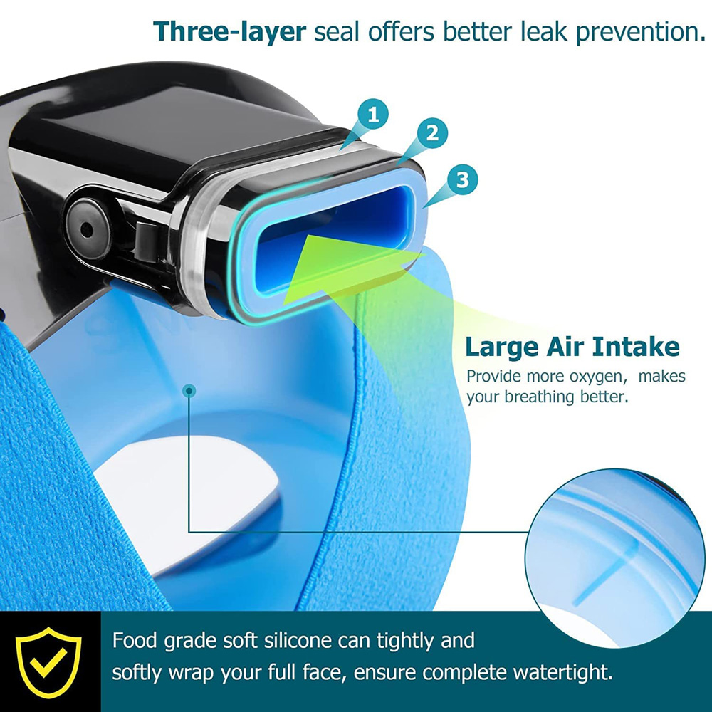 Nieuw volgelaatsduikmasker met - Snorkel Mask Full Face recensie en prijs