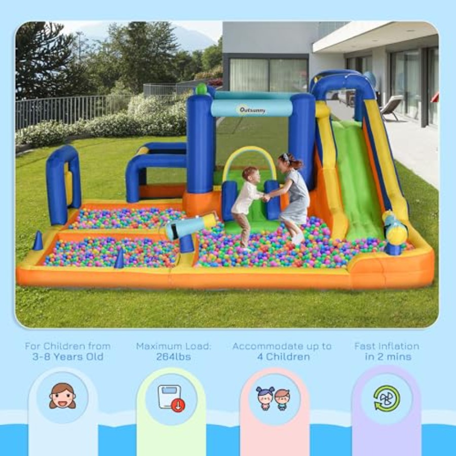 Opblaasbare waterglijbaan 7-in - Water Slide Inflatable recensie en prijs