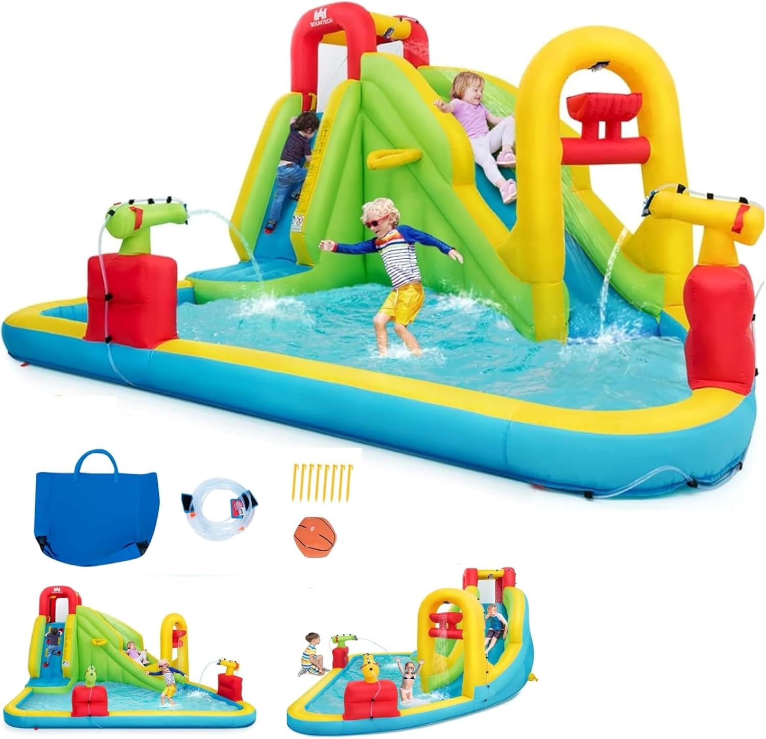 Mega Opblaasbaar Waterpark Spr - Water Slide Inflatable recensie en prijs