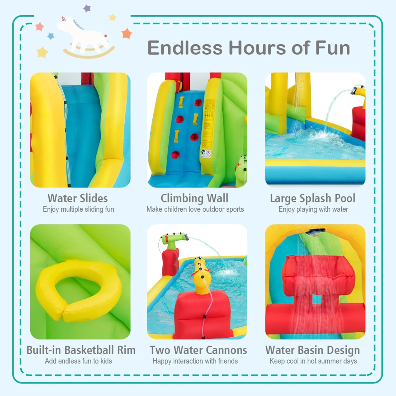 Mega Opblaasbaar Waterpark Spr - Water Slide Inflatable recensie en prijs
