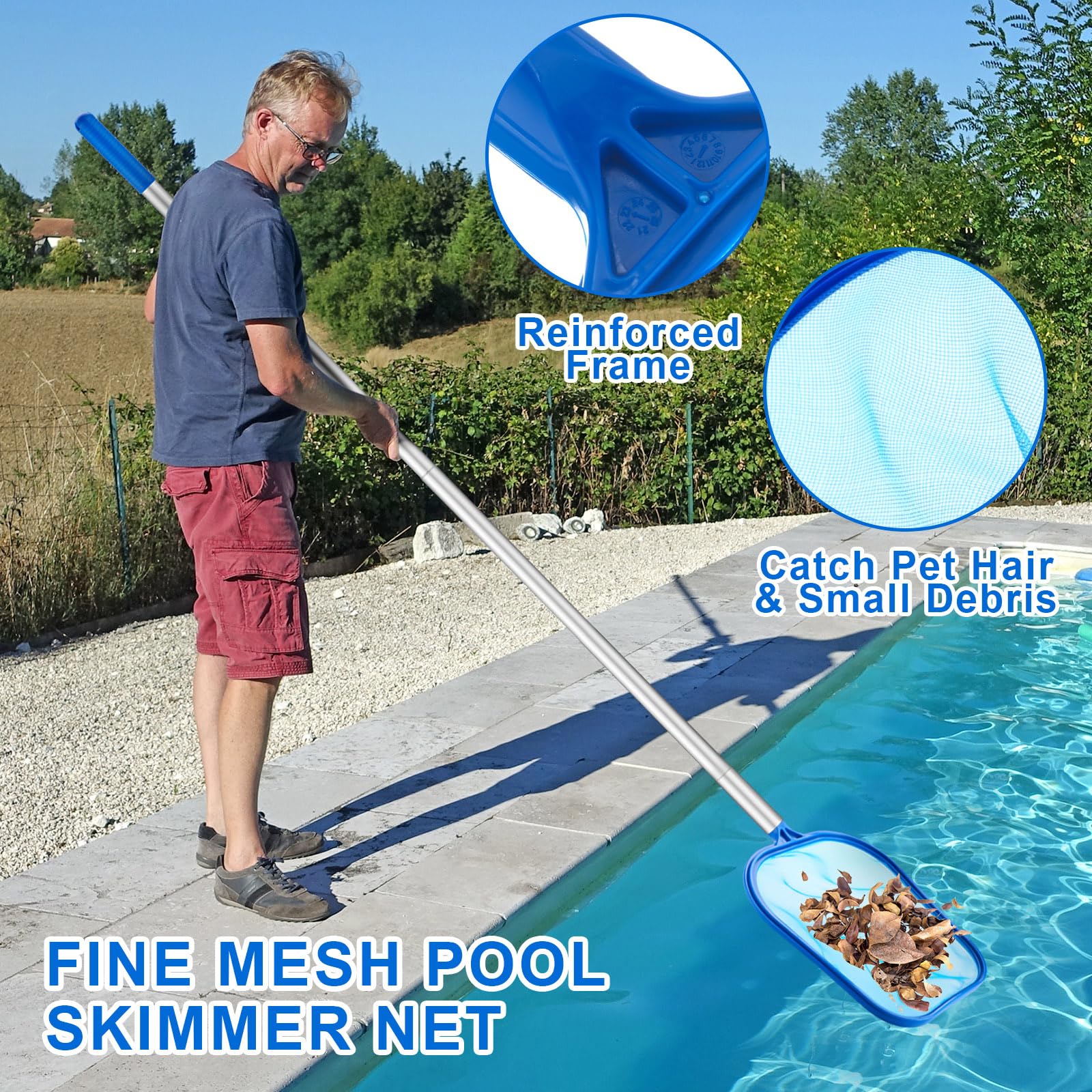 3-delige zwembadreinigingsset  - Pool Skimmer Net recensie en prijs