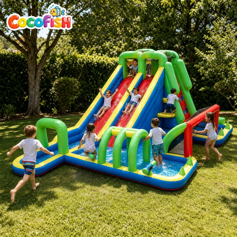 Cocofish Groot Opblaasbaar Wat - Water Slide Inflatable recensie en prijs