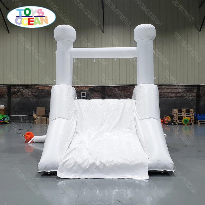 Aangepaste witte waterglijbaan - Water Slide Inflatable recensie en prijs