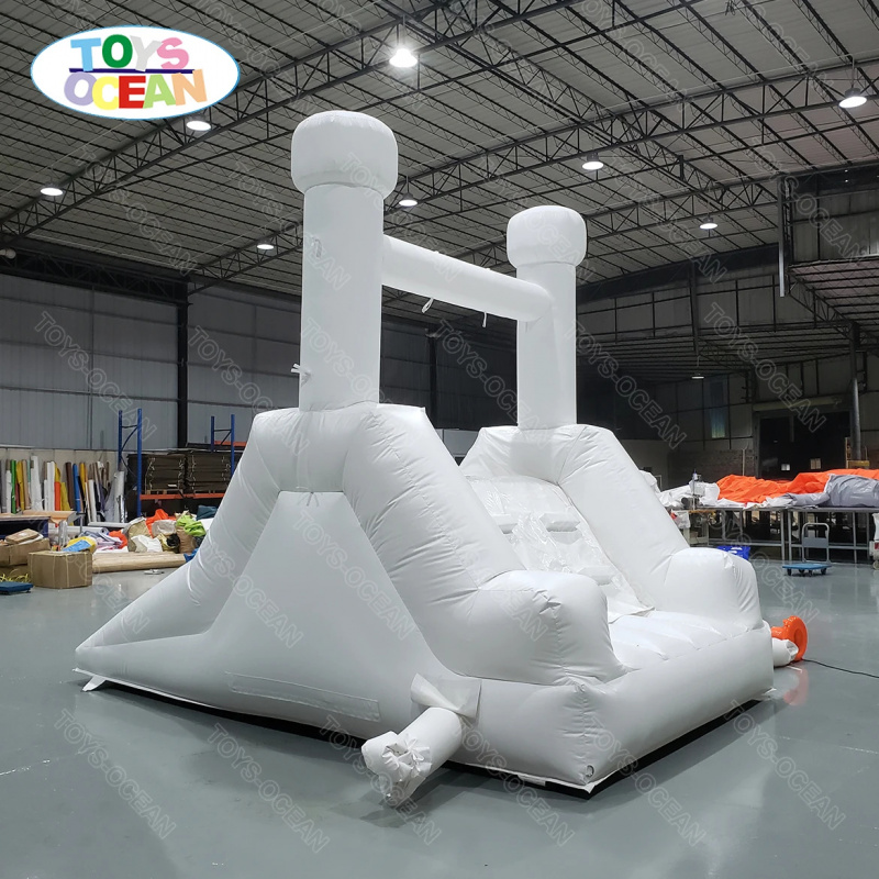 Aangepaste witte waterglijbaan - Water Slide Inflatable recensie en prijs